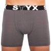 Styx pánske boxerky long športová guma tmavo sivé (U1063)