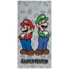 Halantex Plážová osuška Super Mario Bros Mario & Luigi 70 x 140 cm