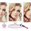Bezdoteku Trípanelové kozmetické make-up zrkadlo s led osvetlením veľké biele Bezdoteku Trípanelové kozmetické make-up zrkadlo s led osvetlením veľké biele