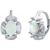 Silvego CARISSA strieborné náušnice so syntetickým bielym opálom LPS3080EOW Silvego CARISSA strieborné náušnice so syntetickým bielym opálom LPS3080EOW