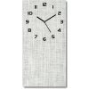 Nástenné hodiny Ľanové biele plátno 30x60 cm Nástenné hodiny Ľanové biele plátno 30x60 cm