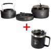 GIANTS FISHING - Akčný set Sada riadu s kanvičkou + Nerezový thermo hrnček 400 ml GIANTS FISHING - Akčný set Sada riadu s kanvičkou + Nerezový thermo hrnček 400 ml