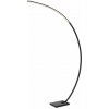 LUCIDE 44700/11/30 CURVE stojacia lampa V1920mm LED 15W/540lm 2700K čierny mramor, čierna LUCIDE 44700/11/30 CURVE stojacia lampa V1920mm LED 15W/540lm 2700K čierny mramor, čierna
