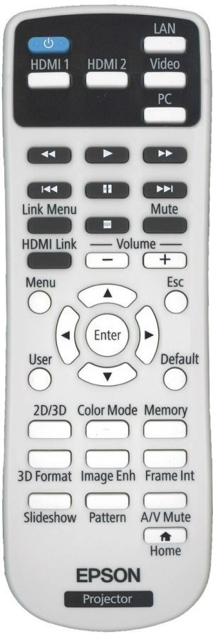 Diaľkový ovládač Epson 1650251, EH-TW5210, EH-TW5300, EH-TW5350, POWERLITE HOME CINEMA 2040, 2045