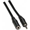 Predlžovací audio kábel Jack (3.5mm) samec - Jack (3.5mm) samica, 3m, čierna, Logo blister Predlžovací audio kábel Jack (3.5mm) samec - Jack (3.5mm) samica, 3m, čierna, Logo blister