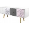 Shabby Chic PHO5834 Drevená komoda so 4 zásuvkami 110,5x30x34,5cm, farebná Shabby Chic PHO5834 Drevená komoda so 4 zásuvkami 110,5x30x34,5cm, farebná