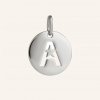 SilveAmo Strieborný prívesok medailón Písmeno A P21065A