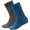 Detské ponožky Devold Daily Merino Light Sock 2Pk Kid Veľkosť ponožiek: 31-34 / Farba: modrá/sivá Detské ponožky Devold Daily Merino Light Sock 2Pk Kid Veľkosť ponožiek: 31-34 / Farba: modrá/sivá