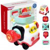 Woopie Montessori senzorický manipulačný set na skladanie autíčka mačiatko