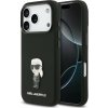 Karl Lagerfeld Liquid Silicone Metal Ikonik Zadný Kryt pre iPhone 17 Pro Black Karl Lagerfeld Liquid Silicone Metal Ikonik Zadný Kryt pre iPhone 17 Pro Black