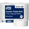 Toaletný papier 1-vrstv. TORK Jumbo 26 cm, návin 480 m, prírodný biely, T1 (6 ks) Toaletný papier 1-vrstv. TORK Jumbo 26 cm, návin 480 m, prírodný biely, T1 (6 ks)