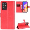 Peňaženkové kožené puzdro CRAZY na Oppo Reno 5 Z - Červená Peňaženkové kožené puzdro CRAZY na Oppo Reno 5 Z - Červená