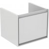 Kúpeľňová skrinka pod umývadlo Ideal Standard Connect Air 48x40,9x40 cm v kombinácii šedý dub / biela mat E0844PS