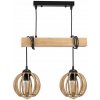 BERGE Závesné stropné svietidlo LED drevený trám 2xE27 Wooden Ball Luster BERGE Závesné stropné svietidlo LED drevený trám 2xE27 Wooden Ball Luster