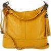 Genuine leather TALIANSKE kožená kabelka Talianska žltá Anita
