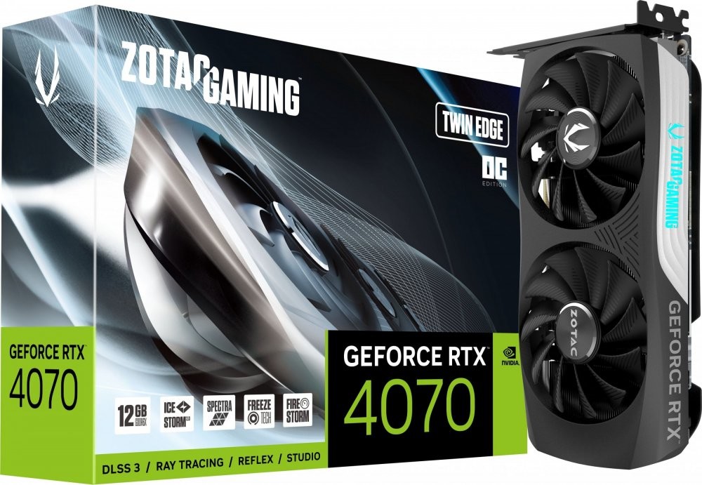 Zotac GeForce RTX 4070 Gaming Twin Edge OC 12GB GDDR6X ZT-D40700H-10M