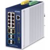 PLANET Industrial L3 8-Port Riadený Gigabit Ethernet (10/100/1000) Podpora napájania cez Ethernet (PoE) Hliník, Modrá (IGS-6329-8UP2S4X) PLANET Industrial L3 8-Port Riadený Gigabit Ethernet (10/100/1000) Podpora napájania cez Ethernet (PoE) Hliník, Modrá (IGS-6329-8UP2S4X)