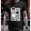 Bullshirt.sk Pánske tričko - Eat, Sleep, Code, Repeat Čierna M Bullshirt.sk Pánske tričko - Eat, Sleep, Code, Repeat Čierna M