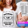 Tričko s potlačou Maturant Pánsky Biela M Tričko s potlačou Maturant Pánsky Biela M