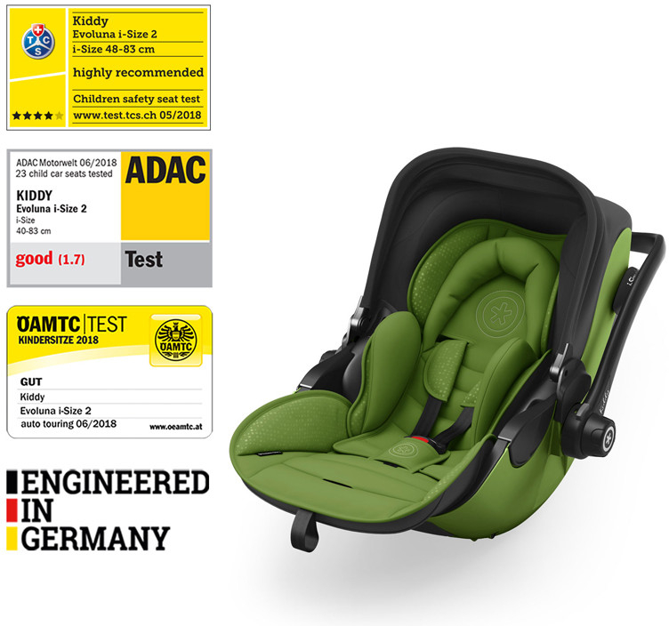 KIDDY Evoluna i-size 2 + Isofix základna 2022 Cactus Green