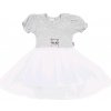 Dojčenské šatôčky s tylovou sukienkou New Baby Wonderful sivé Sivá 80 (9-12m)