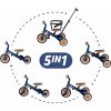 PETITE&MARS Trojkolka multifunkčná 5v1 Turbo Enigmatic Blue PETITE&MARS Trojkolka multifunkčná 5v1 Turbo Enigmatic Blue