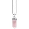 Thomas Sabo PE955-640-9 Silver pendant with rose-coloured rose quartz crystal Thomas Sabo PE955-640-9 Silver pendant with rose-coloured rose quartz crystal