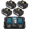 SET dvojitá nabíjačka na batériu MAKITA 14,4V a 18V 4 x batéria 6Ah 18V SET dvojitá nabíjačka na batériu MAKITA 14,4V a 18V 4 x batéria 6Ah 18V