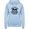 AWDis Hoodie Mikina - Pivo Pijem Včera, dnes a Zajtra - Nebeská modrá - S - Dámske AWDis Hoodie Mikina - Pivo Pijem Včera, dnes a Zajtra - Nebeská modrá - S - Dámske