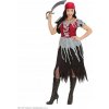 Kostým pirátky s červenou šatkou pirát korzár S Kostým pirátky s červenou šatkou pirát korzár S