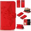Peňaženkové kožené puzdro na LG K61 - Červená Peňaženkové kožené puzdro na LG K61 - Červená