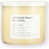 Bath & Body Works 3-knotová vonná svíčka WHIPPED HONEY & VANILLA 411 g Bath & Body Works 3-knotová vonná svíčka WHIPPED HONEY & VANILLA 411 g