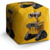 Sablio Taburet Kocka Wall-E robot Žlutý: 40x40x40 cm Sablio Taburet Kocka Wall-E robot Žlutý: 40x40x40 cm