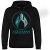 Aquaman Hoodie Distressed Shield L Aquaman Hoodie Distressed Shield L