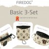 Firedog Basic 3-Set nylon Labky béžový