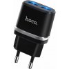 Nabíjecí adaptér do sítě Hoco C12 Dual USB (5V / 2,4A) (Černý) Nabíjecí adaptér do sítě Hoco C12 Dual USB (5V / 2,4A) (Černý)