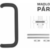 MPkovania FT - MADLO kód K38 Ø 32 mm UN pár, 382 mm, 350 mm, CIM - čierna matná (FNO) MPkovania FT - MADLO kód K38 Ø 32 mm UN pár, 382 mm, 350 mm, CIM - čierna matná (FNO)