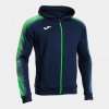 JOMA ELITE XI MIKINA S KAPUCÍ PÁNSKÁ - Tmavě modrá, Neon zelená - veľkosť XS JOMA ELITE XI MIKINA S KAPUCÍ PÁNSKÁ - Tmavě modrá, Neon zelená - veľkosť XS