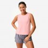 Domyos dámske fitness crop tielko bavlnené púdrovo ružové Domyos dámske fitness crop tielko bavlnené púdrovo ružové