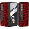 Plastový kryt Black Edge Leopard na Samsung Galaxy Z Fold 3 5G - Červená Plastový kryt Black Edge Leopard na Samsung Galaxy Z Fold 3 5G - Červená