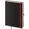 Helma 365 Linajkový zápisník Black Red A5 (L) Helma 365 Linajkový zápisník Black Red A5 (L)