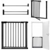 Rozperná bezpečnostná bránka MoMi PAXI PLUS čierna 75-103 cm Rozperná bezpečnostná bránka MoMi PAXI PLUS čierna 75-103 cm