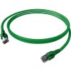 Easylan CP1KGBGBG0050 RJ45 sieťové káble, prepojovacie káble CAT 6A S/FTP 5.00 m zelená dvojžilový tienený, bez halogénov, samozhášavý 1 ks; CP1KGBGBG0050 Easylan CP1KGBGBG0050 RJ45 sieťové káble, prepojovacie káble CAT 6A S/FTP 5.00 m zelená dvojžilový tienený, bez halogénov, samozhášavý 1 ks; CP1KGBGBG0050