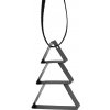 Vianočná dekorácia FIGURA 5,5 cm, vianočný stromček, jemne čierna, nerezová oceľ, Stelton Vianočná dekorácia FIGURA 5,5 cm, vianočný stromček, jemne čierna, nerezová oceľ, Stelton