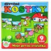 Kostky Moje první zvířátka dřevo 9 ks v dřevěné krabičce Kostky Moje první zvířátka dřevo 9 ks v dřevěné krabičce