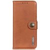 Peňaženkové kožené puzdro KHAZNEH Metal Button na Moto G10/G20/G30 - Hnedá Peňaženkové kožené puzdro KHAZNEH Metal Button na Moto G10/G20/G30 - Hnedá