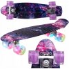 Skateboard MalPlay Skateboard ružový 56 cm svietiace kolieska LED ABEC-7 Skateboard MalPlay Skateboard ružový 56 cm svietiace kolieska LED ABEC-7