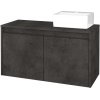 Dreja Skrinka pod umývadlo VISIT SZD2 90 (umývadlo Gladi) - D16 Tmavý betón / Úchytka T33 - čierna mat / D16 Tmavý betón / Pravé Dreja Skrinka pod umývadlo VISIT SZD2 90 (umývadlo Gladi) - D16 Tmavý betón / Úchytka T33 - čierna mat / D16 Tmavý betón / Pravé
