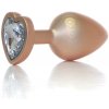 Zástrčka - šperky Perla Zlaté srdce PLUG- Clear M Zástrčka - šperky Perla Zlaté srdce PLUG- Clear M