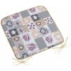 Bellatex Sedák DITA hladký Patchwork love, 40 x 40 cm Bellatex Sedák DITA hladký Patchwork love, 40 x 40 cm
